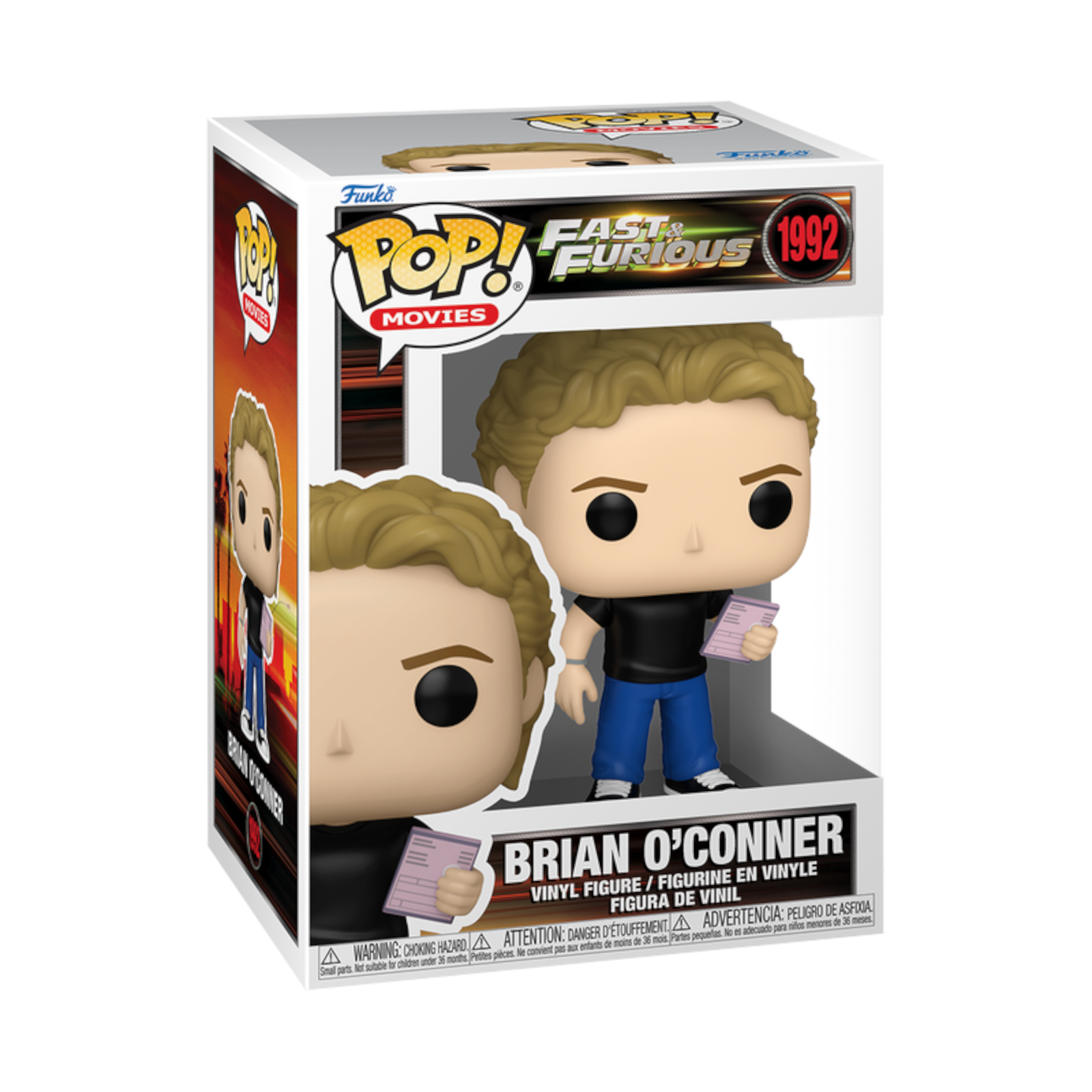 Funko Pop!!! Fast & Furious: Brian O'Conner #1992 at Pop Us Collectibles