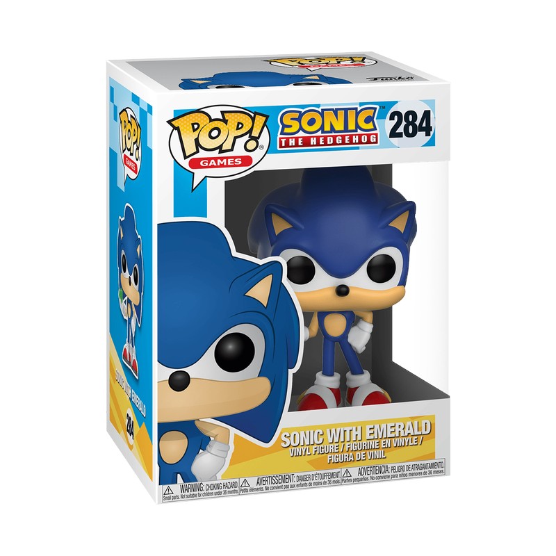 Funko Pop! Sonic the Hedgehog: Sonic with Emerald #284