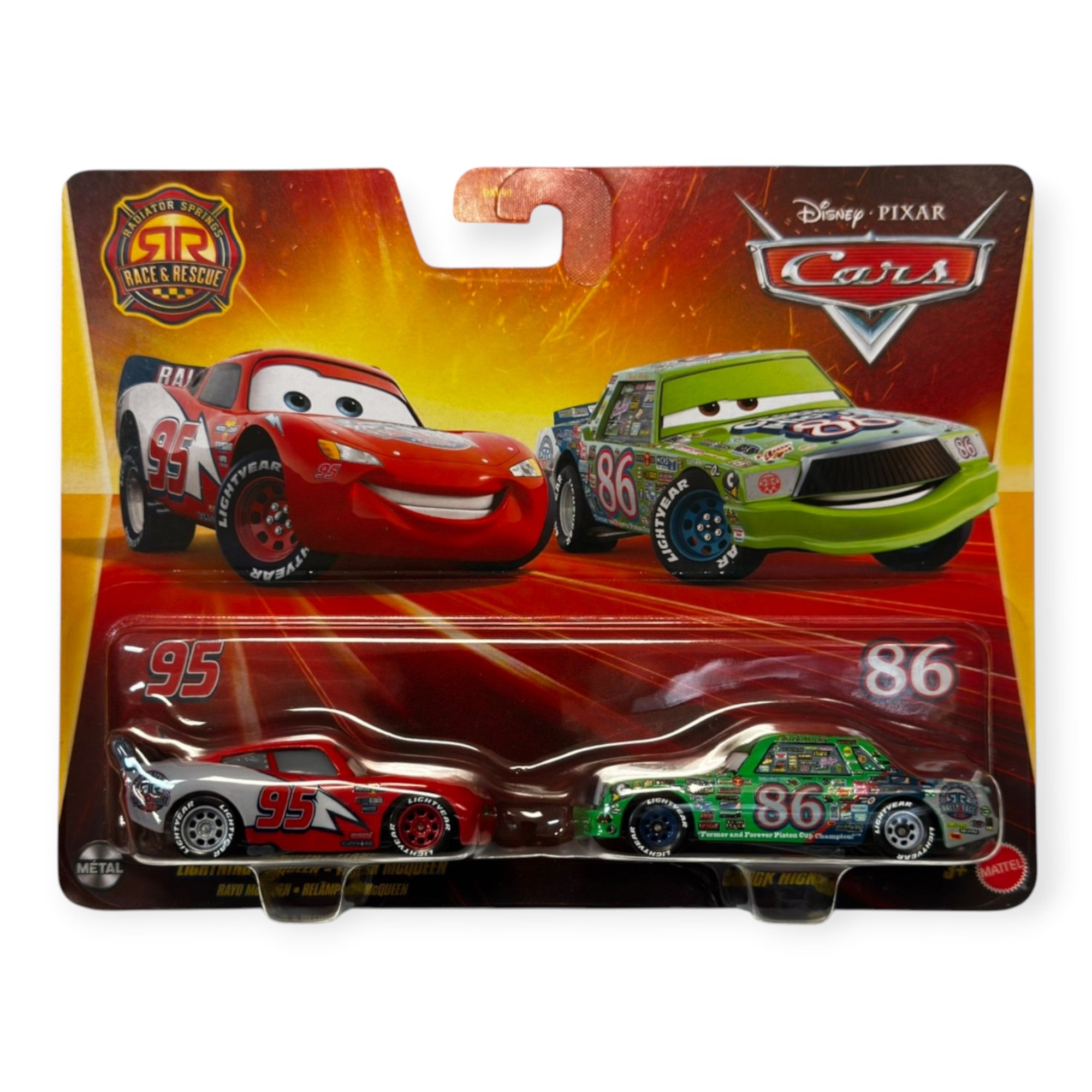 Disney Pixar Cars: Lightning McQueen & Chick Hicks 2-Pack at Pop Us Collectibles