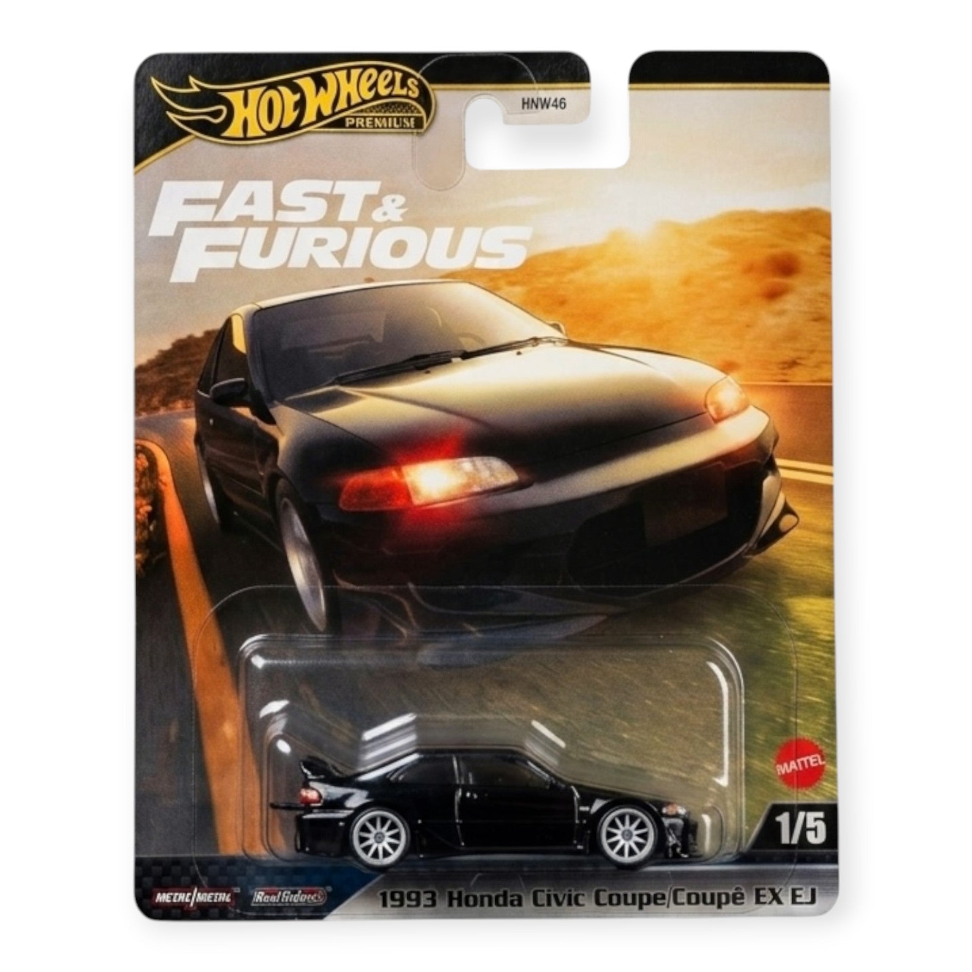 Hot Wheels Fast & Furious: 1993 Honda Civic Coupe EX EJ1 at Pop Us Collectibles