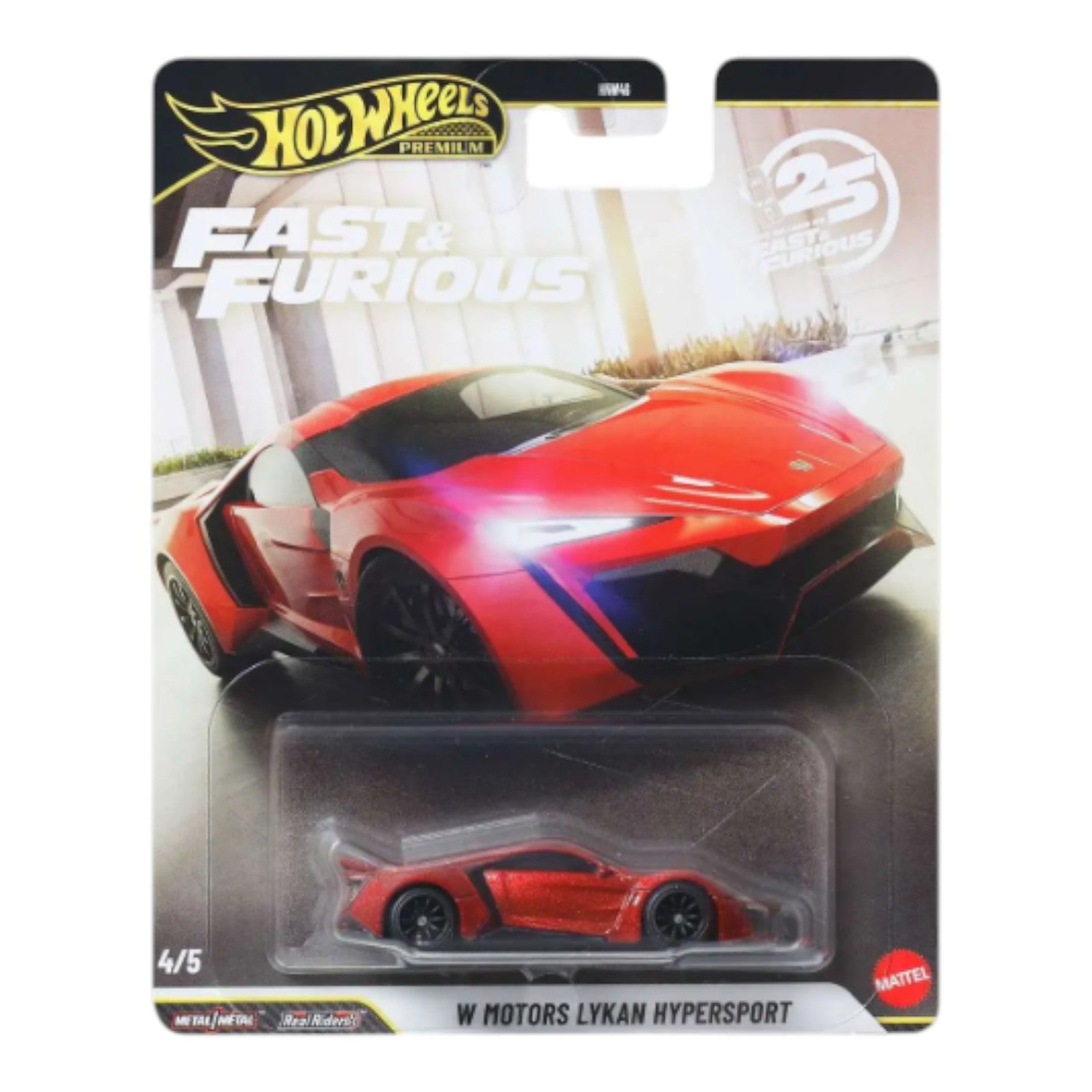 Hot Wheels Premium Fast & Furious W Motors Lykan Hypersport red 1:64 die-cast car on card
