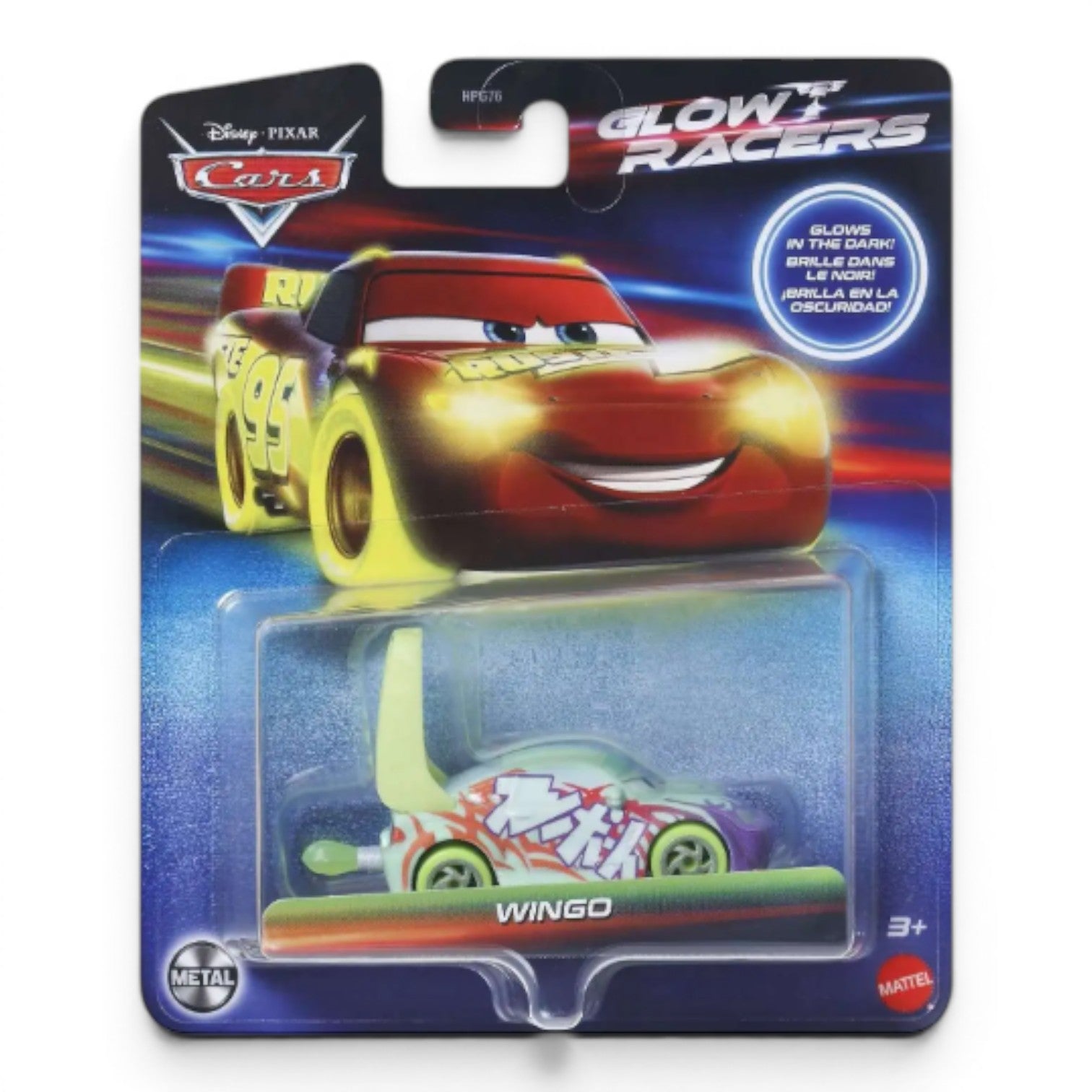 Disney Pixar Cars Glow Racers: Wingo with Flames 1:55 Diecast Vehicle