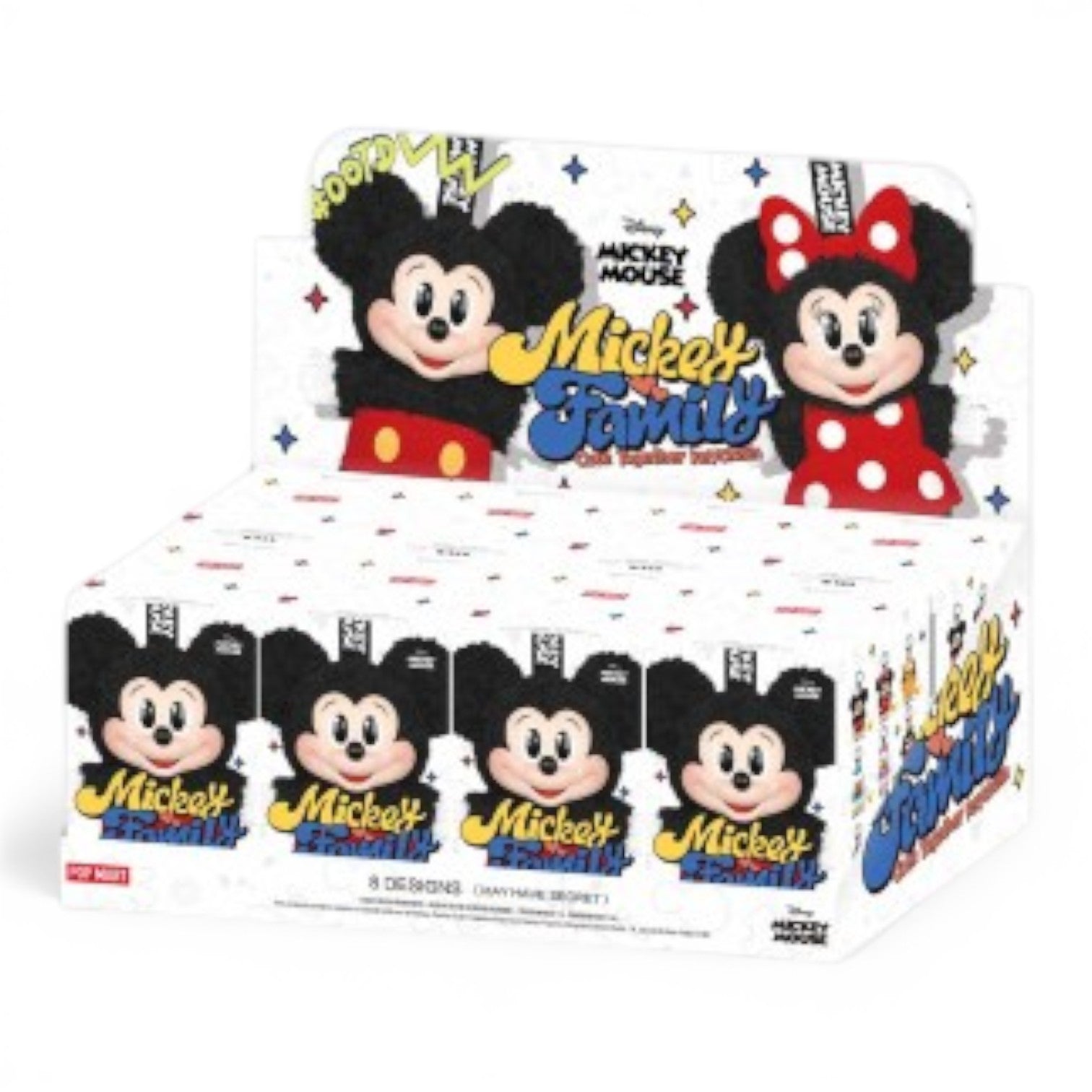 POP MART Disney Mickey Family Cute Together Keychain Series Case of 8