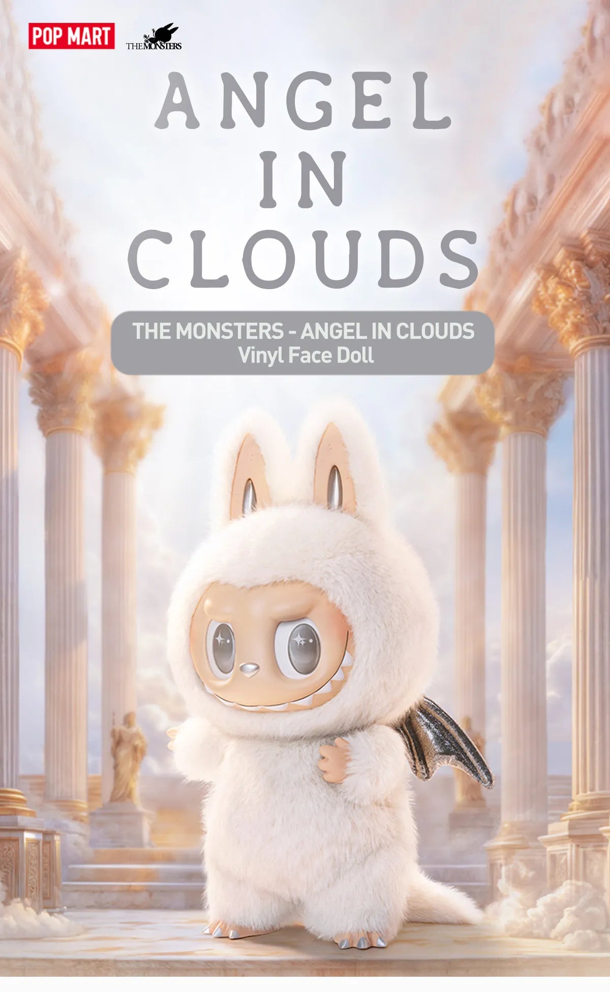 Authentic Labubu Angel in Clouds Zimomo