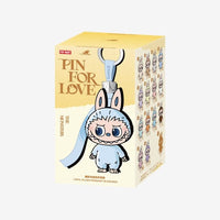 Authentic PopMart Labubu Pin For Love Yellow A-M Series