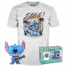 Funko Pop! Stitch with Ukelele Flocked T Shirt XL 1044