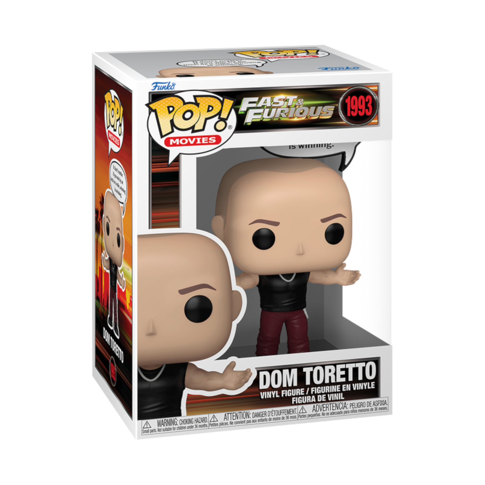 Funko Pop!!! Fast & Furious: Dom Toretto #1993 at Pop Us Collectibles