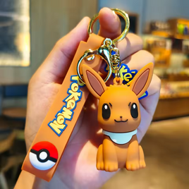 Eevee Pokemon Keychain Cartoon