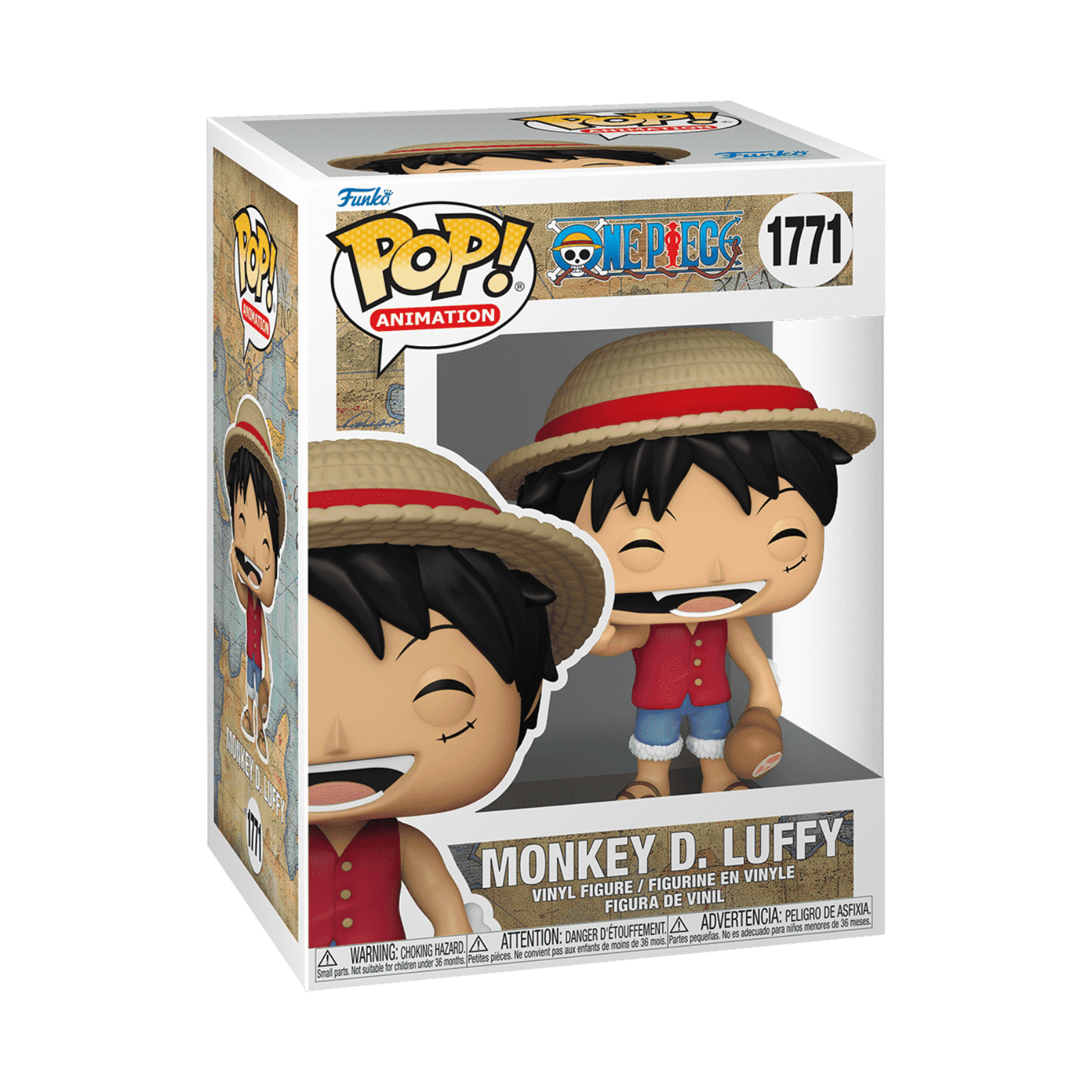 Funko Pop! One Piece - Monkey D. Luffy con carne n.° 1771