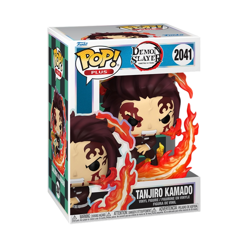 Funko Pop! Plus Tanjiro Kamado Dancing Flash #2041 Demon Slayer vinyl figure in window display box