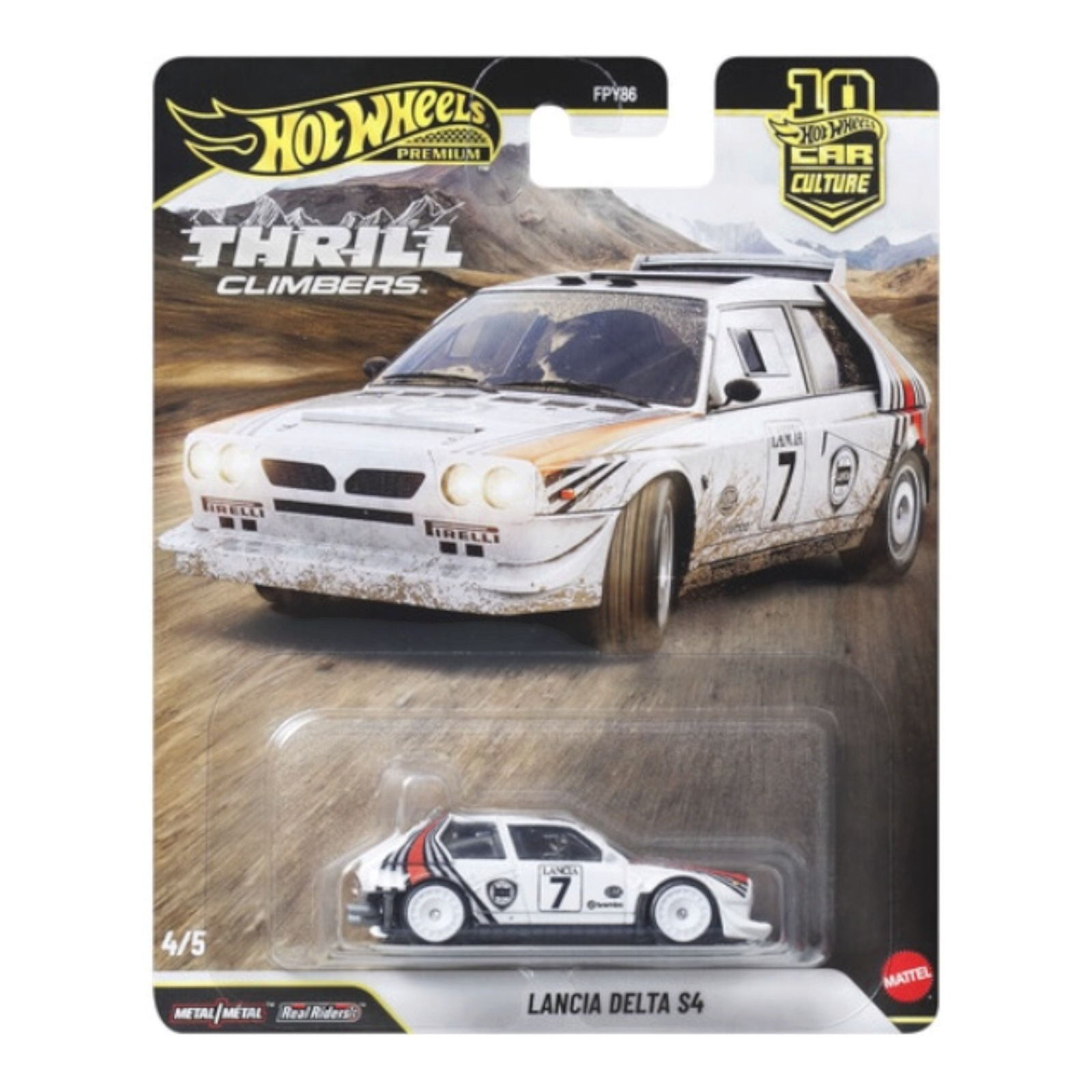 Hot Wheels Lancia Delta S4 die-cast collectible car in original blister pack — POP US! Collectibles
