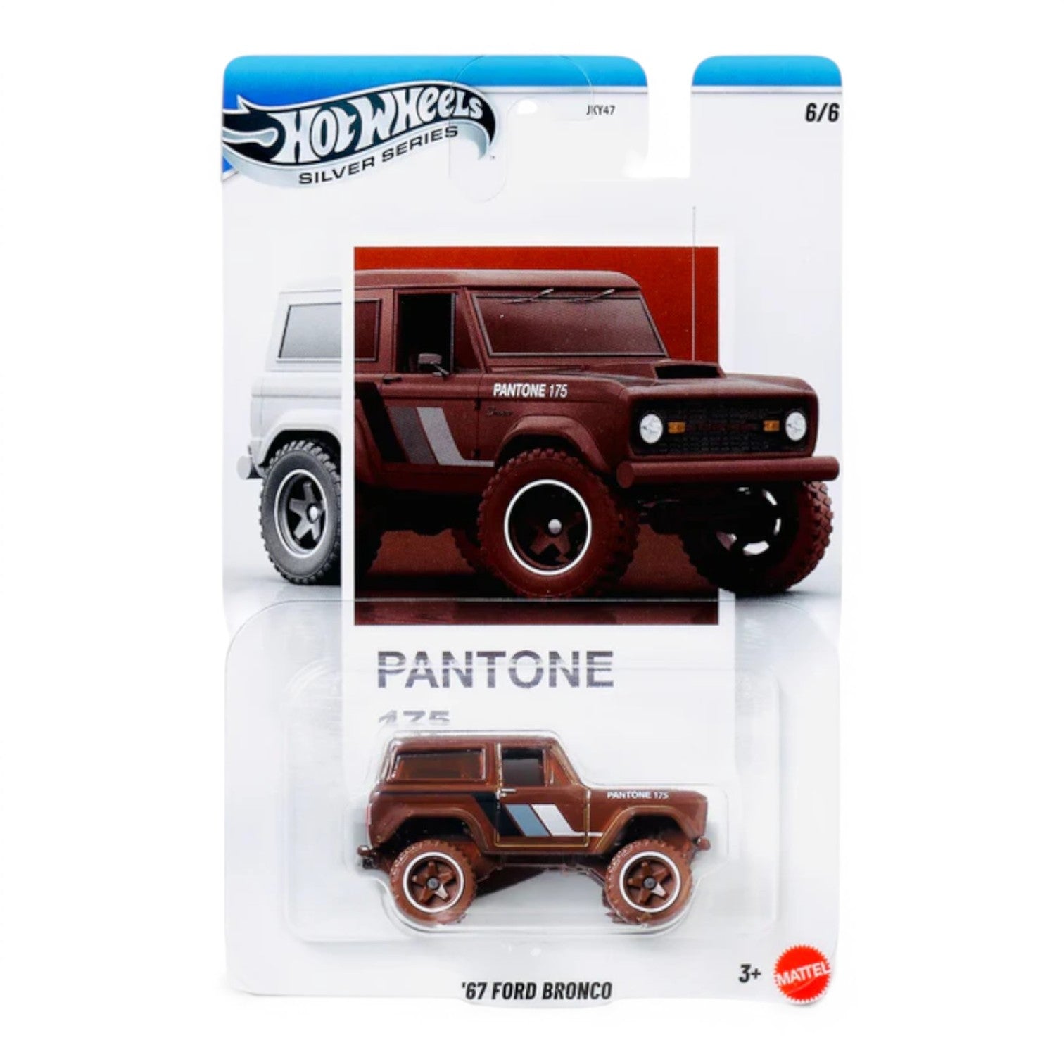 Hot Wheels Pantone 67 Ford Bronco collectible car in original packaging at Pop Us Collectibles