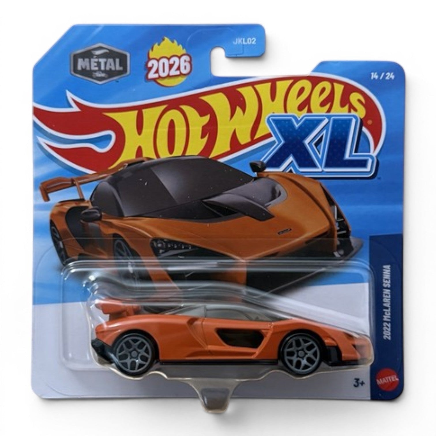 POP US! Collectibles & Toys - Carrinho Hot Wheels XL McLaren Senna 2022 laranja em embalagem blister