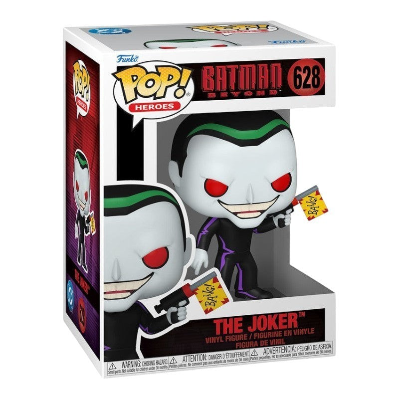 Boneco Funko Pop! The Joker #628 da Pop Us, personagem de Batman Beyond com arma de brinquedo BANG